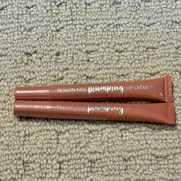 2 New Revlon Kiss Plumping Lip Creme 510 Nude Honey - Picture 1 of 1